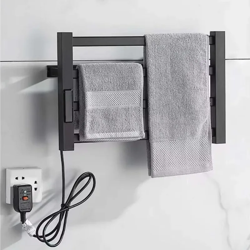 Bathroom Black and White Intelligent Digital Display Temperature Adjustable Drying Heating Electric Towel Rack
Bathroom Black and White Intelligent Digital Display Temperature Adjustable Drying Heating Electric Towel Rack
