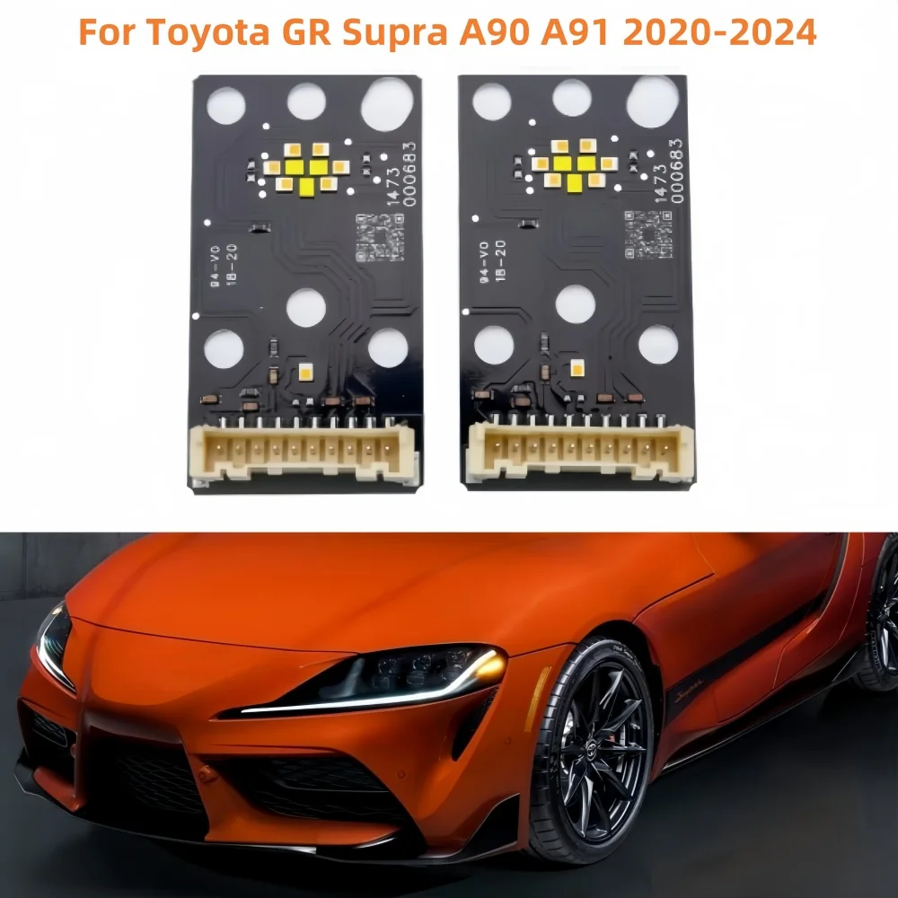 New Daylight Angel Eyes DRL LED Boards For Toyota GR Supra A90 A91 MK5 2020-2024 Led Headlight Daytime Running Light White
New Daylight Angel Eyes DRL LED Boards For Toyota GR Supra A90 A91 MK5 2020-2024 Led Headlight Daytime Running Light White