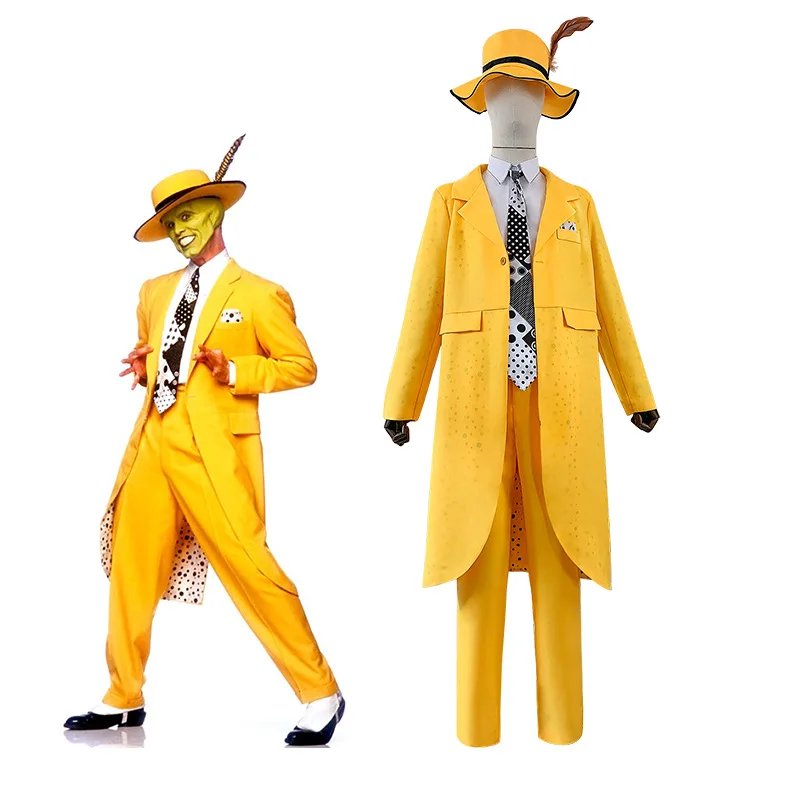 The Mask Jim Carrey Costume Yellow Long Suit Halloween Costume
The Mask Jim Carrey Costume Yellow Long Suit Halloween Costume