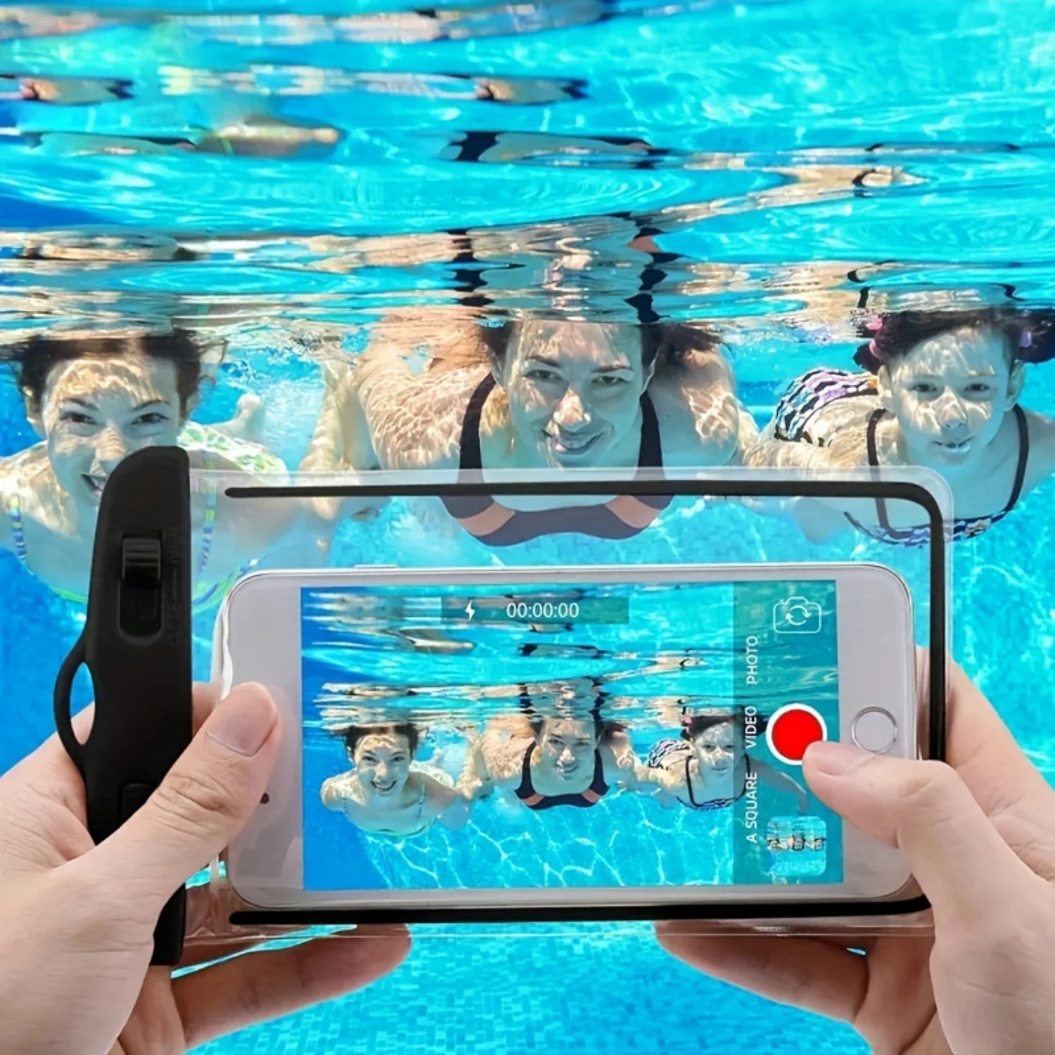 1pc Waterproof Phone Pouch With Lanyard, Transparent Touchable Screen Case For Bathroom, Shower, Hot Springs, Swimming, And Wate
1pc Waterproof Phone Pouch With Lanyard, Transparent Touchable Screen Case For Bathroom, Shower, Hot Springs, Swimming, And Wate