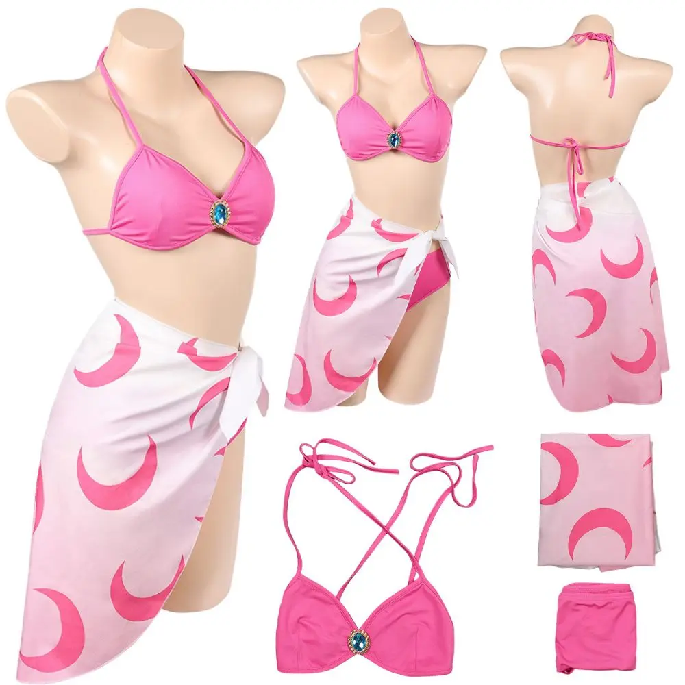 Princess Peach Cosplay Swimsuit Bikinis Set For Adult Women Sexy Swimwear Roleplaying Outfits Halloween Carnival Party Suit
Princess Peach Cosplay Swimsuit Bikinis Set For Adult Women Sexy Swimwear Roleplaying Outfits Halloween Carnival Party Suit