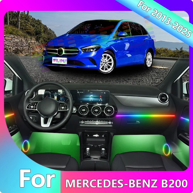 FILIPLI For The MERCEDES-BENZ B200 For 2015 Multi Color Car LED Ambient Lights Cyberpunk Car Interior Light By Bluetooth Control
FILIPLI For The MERCEDES-BENZ B200 For 2015 Multi Color Car LED Ambient Lights Cyberpunk Car Interior Light By Bluetooth Control