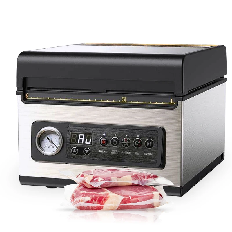 Wallepac Fully Automatic Chamber Small Vacuum Sealer Foods Meat Keep Fresh Compact Size Home Vacuum Heat Sealer Wrapping Machine
Wallepac Fully Automatic Chamber Small Vacuum Sealer Foods Meat Keep Fresh Compact Size Home Vacuum Heat Sealer Wrapping Machine