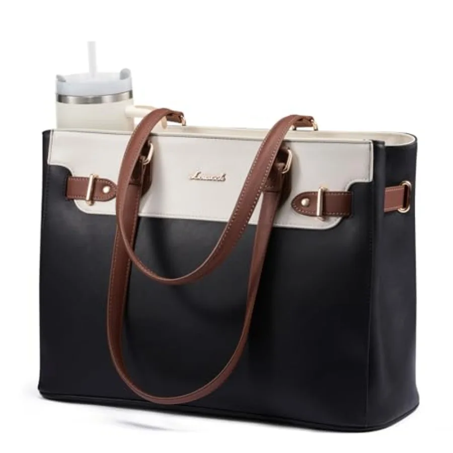 LOVEVOOK Laptop Tote Bag for Women Work, Teacher Tote Bag with Large Cup Holder, Waterproof Leather Computer Bag
LOVEVOOK Laptop Tote Bag for Women Work, Teacher Tote Bag with Large Cup Holder, Waterproof Leather Computer Bag