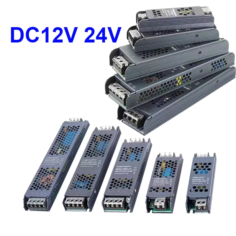 Ultra Thin LED Power Supply DC12V24V Lighting Transformers 100W200W300W 400W LED Driver A/D Converter for LED Strip Switch Drive
Ultra Thin LED Power Supply DC12V24V Lighting Transformers 100W200W300W 400W LED Driver A/D Converter for LED Strip Switch Drive