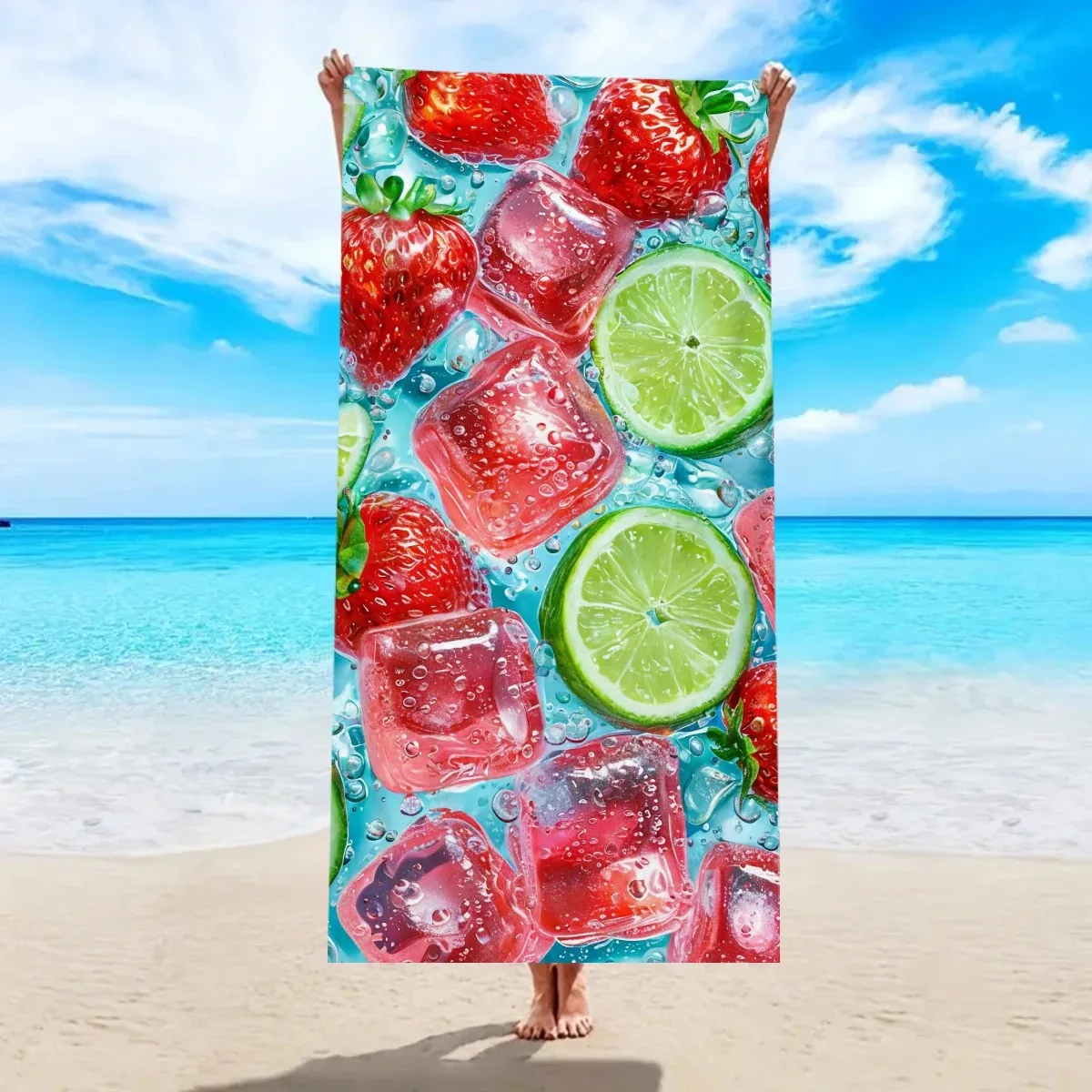 Strawberry Lime Ice Beach Towel 2D Flat Printed Peach Skin Bath Towel Summer Refreshing Fruit Ocean Swim Pool Towel Quick Dry
Strawberry Lime Ice Beach Towel 2D Flat Printed Peach Skin Bath Towel Summer Refreshing Fruit Ocean Swim Pool Towel Quick Dry