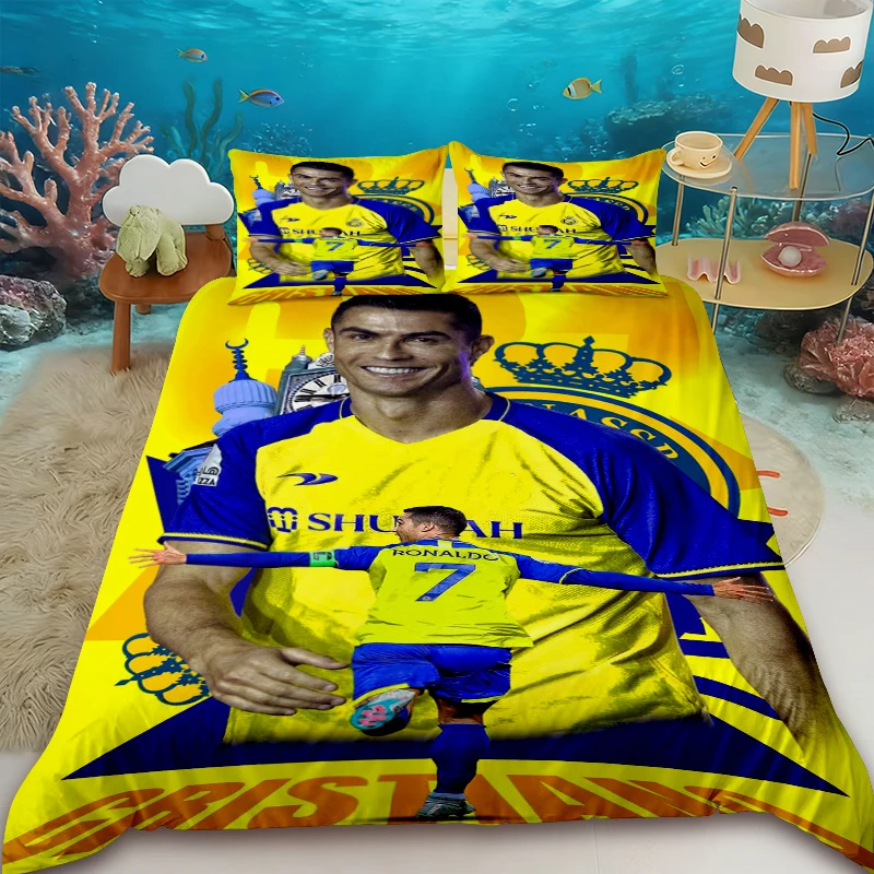 Duvet Cover FashionFootball Star R-Ronaldo Printing Bedding Set Duvet Cover Comforter Bed Youth Kids Girl Boys Birthday Gift
Duvet Cover FashionFootball Star R-Ronaldo Printing Bedding Set Duvet Cover Comforter Bed Youth Kids Girl Boys Birthday Gift