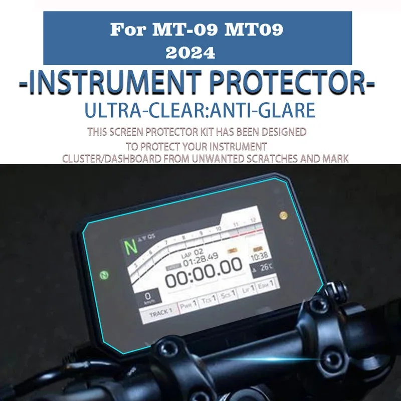 Защитная пленка для мотоцикла 2024 MT09, аксессуары, приборная панель экрана кластера от царапин для Yamaha MT-09 MT 09 SP, новинка
Защитная пленка для мотоцикла 2024 MT09, аксессуары, приборная панель экрана кластера от царапин для Yamaha MT-09 MT 09 SP, новинка