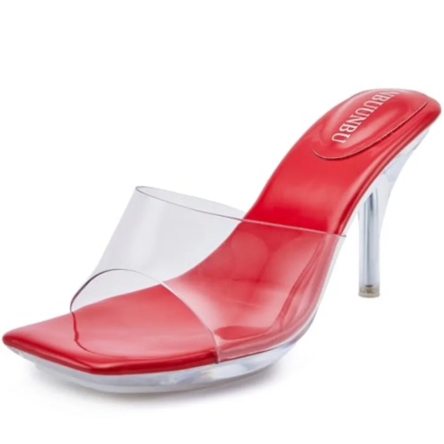 NBUUNBU Clear Heels for Women Sexy Platform High Kitten Heel Transparent Straps Shoes Square Toe Stiletto Comfortable Sandals M
NBUUNBU Clear Heels for Women Sexy Platform High Kitten Heel Transparent Straps Shoes Square Toe Stiletto Comfortable Sandals M