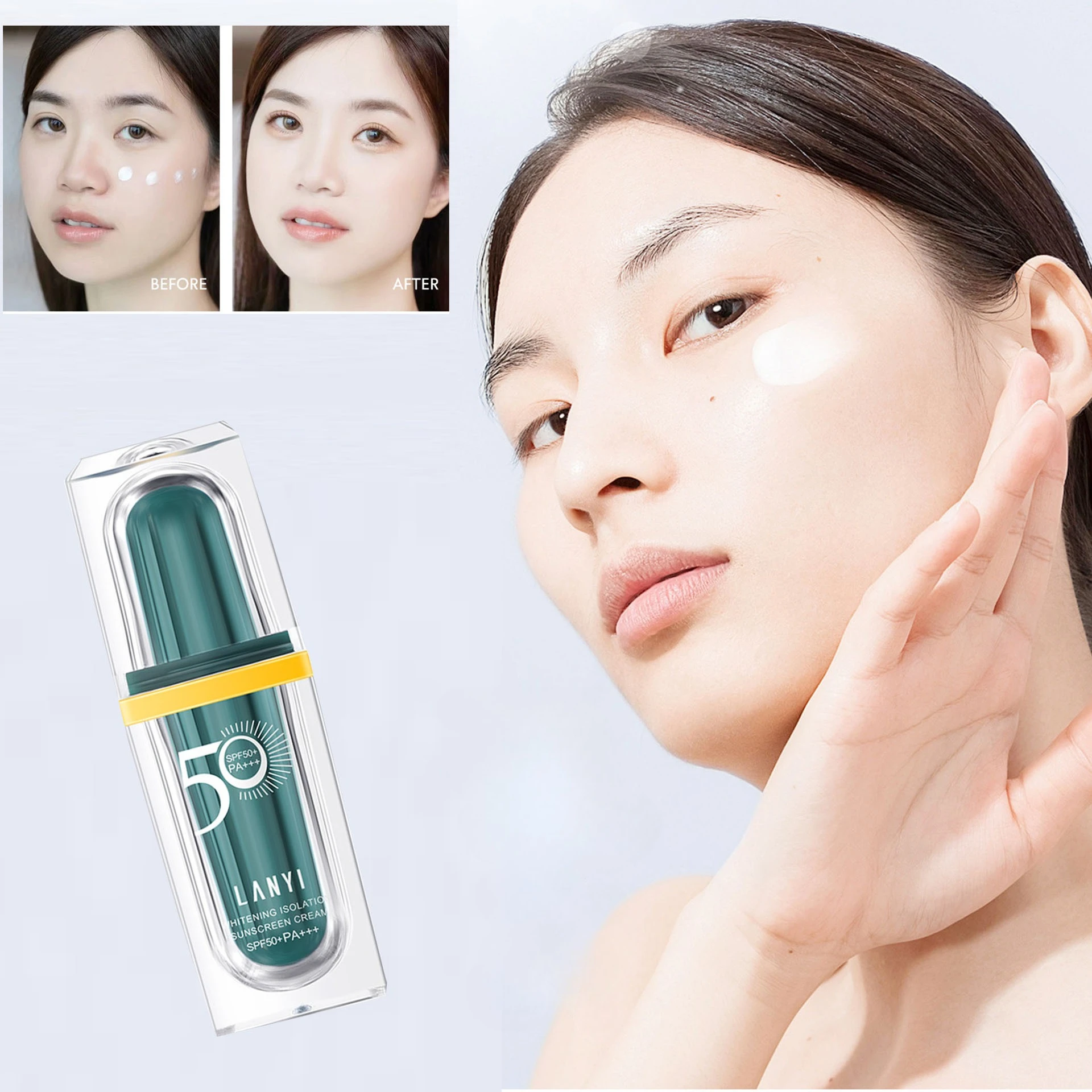Whitening Isolation Sunscreen SPF50 + UV Protection Summer Sunscreen Concealer Enhance Complexion Sunscreen Cream Skincare
Whitening Isolation Sunscreen SPF50 + UV Protection Summer Sunscreen Concealer Enhance Complexion Sunscreen Cream Skincare