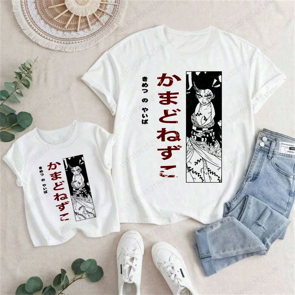 Tanjiro Nezuko Kimetsu No Yaiba Demon Slayer Child Print Tee Funny T-shirts Short Sleeve White Tshirt Family Matching Outfits
Tanjiro Nezuko Kimetsu No Yaiba Demon Slayer Child Print Tee Funny T-shirts Short Sleeve White Tshirt Family Matching Outfits