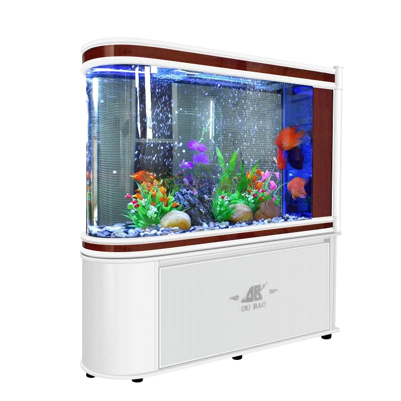 Oubao U-Shaped Fish Tank Aquarium Living Room Medium and Large Glass Household Screen Fish Globe
Oubao U-Shaped Fish Tank Aquarium Living Room Medium and Large Glass Household Screen Fish Globe
