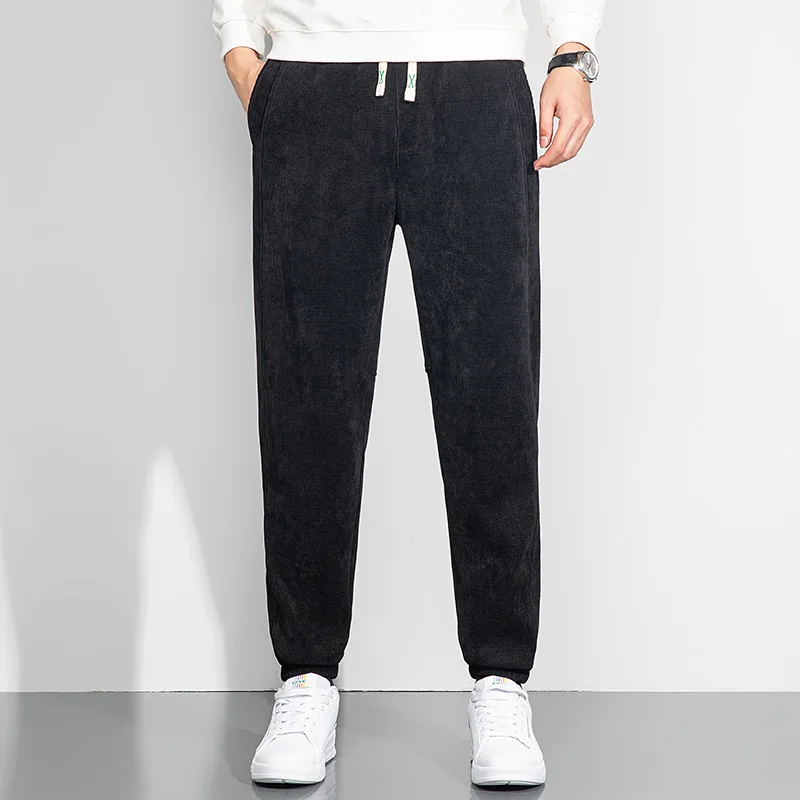 Men's Fleece-Lined Corduroy Casual Pants Easy-care Anti-pilling Fabric Trousers Black Black Gray Elastic Cuffs Adjustable Waist
Men's Fleece-Lined Corduroy Casual Pants Easy-care Anti-pilling Fabric Trousers Black Black Gray Elastic Cuffs Adjustable Waist