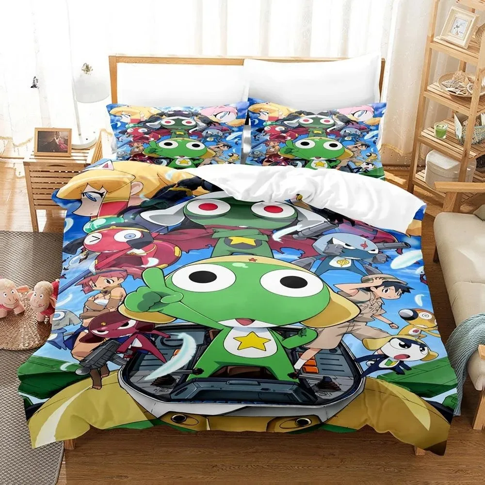 3D Kawaii cartoons Bed Sheet Keroro Frog Bedding Set Single Twin Full Queen King Size Bed Set Adult Kid Bedroom Duvet cover Sets
3D Kawaii cartoons Bed Sheet Keroro Frog Bedding Set Single Twin Full Queen King Size Bed Set Adult Kid Bedroom Duvet cover Sets