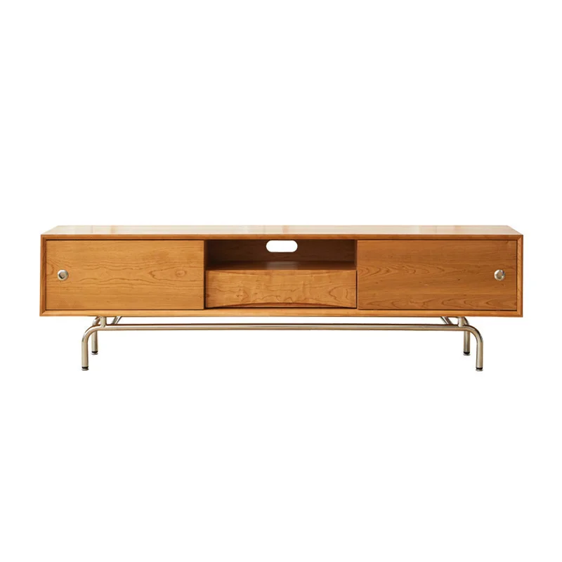 solid wood TV cabinet, stainless steel for household living room, locker, simple medieval floor, storage audio-visual cabinet
solid wood TV cabinet, stainless steel for household living room, locker, simple medieval floor, storage audio-visual cabinet