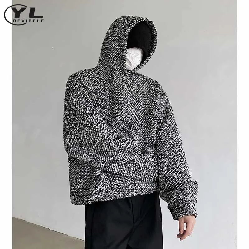 Weave Hooded Pullover Men Loose Casual Versatile Sweatshirts Retro Long Sleeve Tops Spring Autumn High Street Fashion Hoodies
Weave Hooded Pullover Men Loose Casual Versatile Sweatshirts Retro Long Sleeve Tops Spring Autumn High Street Fashion Hoodies
