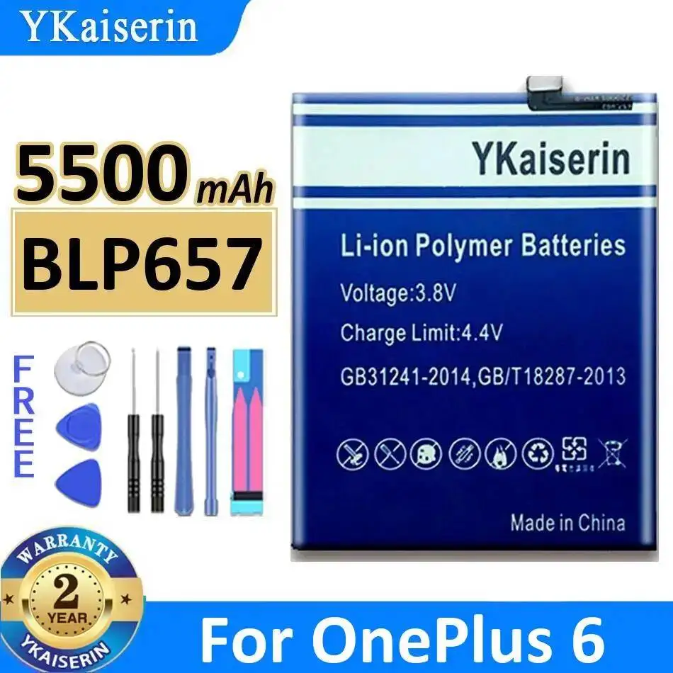 Good Low-Temperature Performance For Oneplus 6 5500mAh BLP657 Reliable Power Supply Mobile Phone Battery
Good Low-Temperature Performance For Oneplus 6 5500mAh BLP657 Reliable Power Supply Mobile Phone Battery