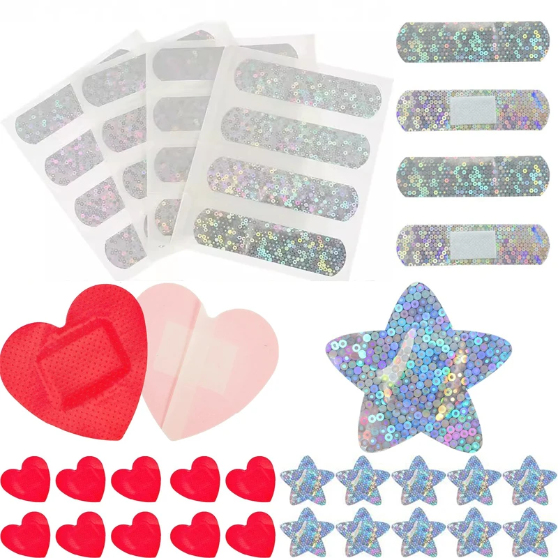 10pcs Children Baby Cute Creative Heart Lips Shaped Red Silver Band Aid Skin Patch for Wound Plaster Flash Laser Bandages Strips
10pcs Children Baby Cute Creative Heart Lips Shaped Red Silver Band Aid Skin Patch for Wound Plaster Flash Laser Bandages Strips