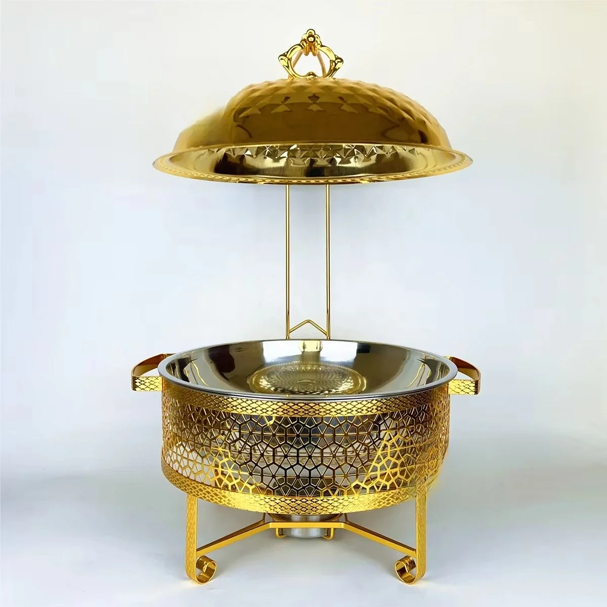 Discount Offer Luxury 4.5L 8L Gold Stainless Steel Hot Pot with Food Heater and Hotel Restaurant Wedding Cover
Discount Offer Luxury 4.5L 8L Gold Stainless Steel Hot Pot with Food Heater and Hotel Restaurant Wedding Cover