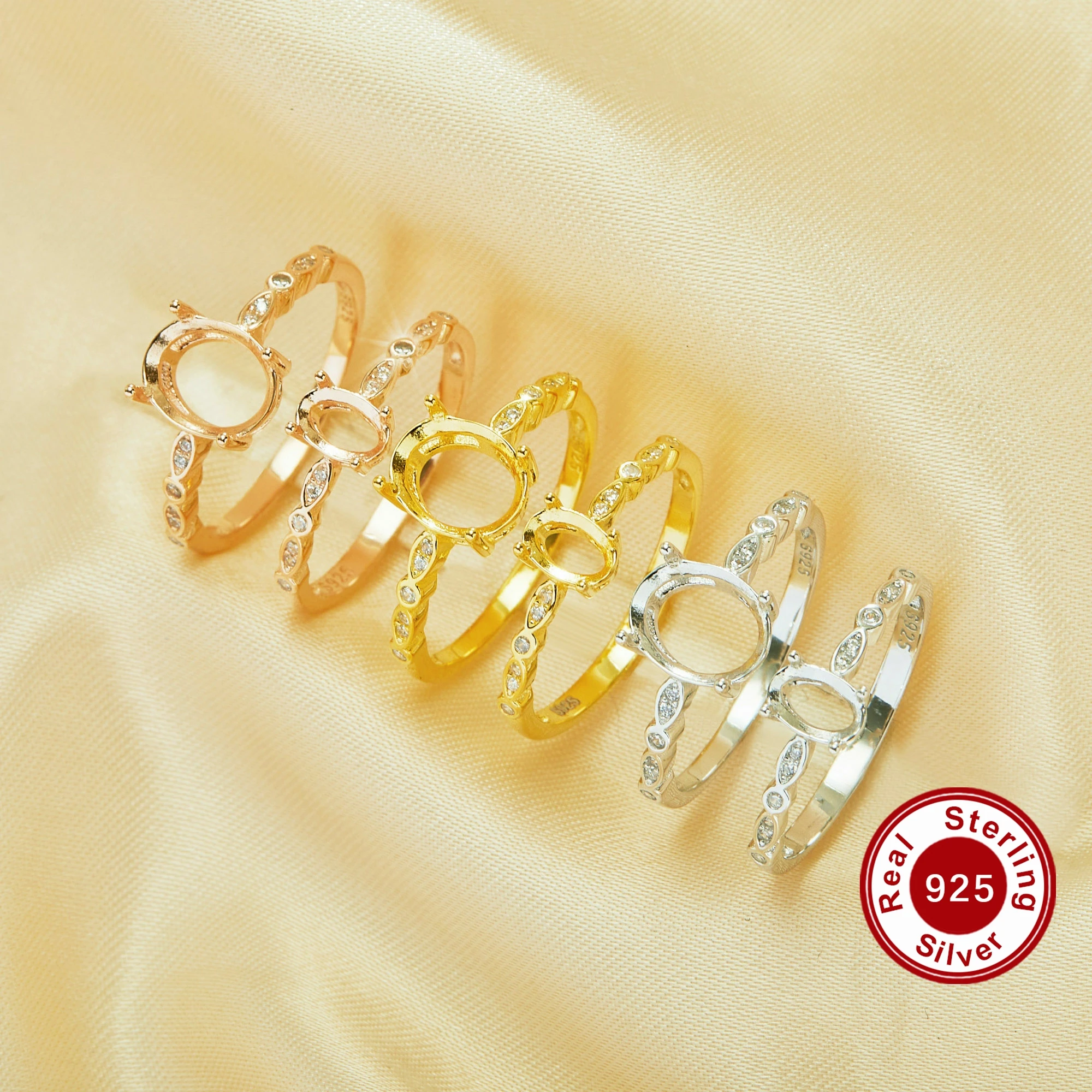 Oval Prong Ring Settings,Solid 925 Sterling Silver Rose Gold Plated Ring,Art Deco Bezel Ring,DIY Ring Supplies 1224226
Oval Prong Ring Settings,Solid 925 Sterling Silver Rose Gold Plated Ring,Art Deco Bezel Ring,DIY Ring Supplies 1224226