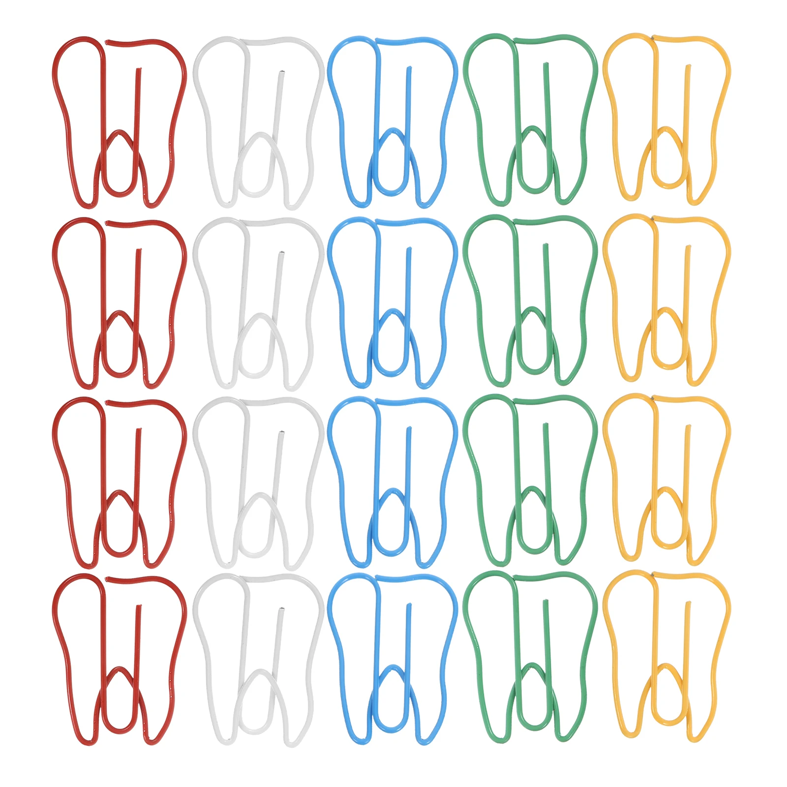 100 Pcs Teeth Paper Clip Assorted School Clips Bookmark Portable Binder Plastic Decorative Metal 
100 Pcs Teeth Paper Clip Assorted School Clips Bookmark Portable Binder Plastic Decorative Metal