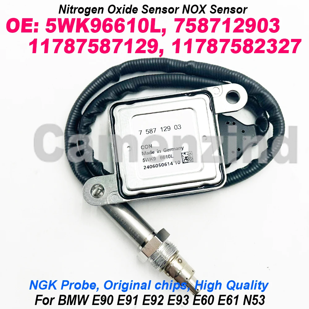 5WK96610L 758712903 Датчик Nox Датчик оксида азота Высококачественный чип для зонда NGK 11787587129 11787582327 Для BMW 5 серии E6
5WK96610L 758712903 Датчик Nox Датчик оксида азота Высококачественный чип для зонда NGK 11787587129 11787582327 Для BMW 5 серии E6