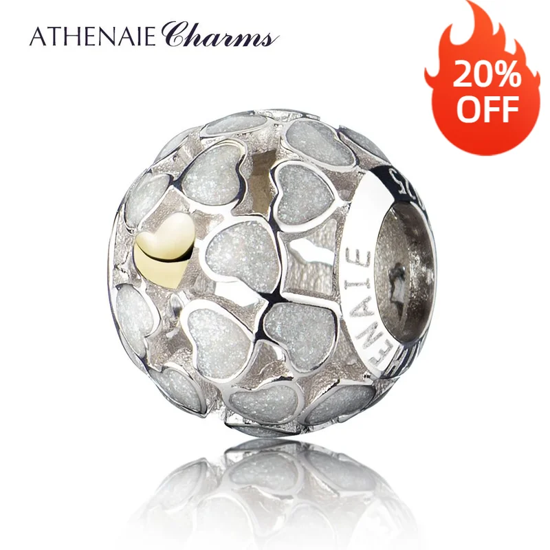 ATHENAIE 925 Sterling Silver White ABUNDANCE OF LOVE Enamel Openwork Charms Fit All European Bracelets Necklace Gift Color White
ATHENAIE 925 Sterling Silver White ABUNDANCE OF LOVE Enamel Openwork Charms Fit All European Bracelets Necklace Gift Color White