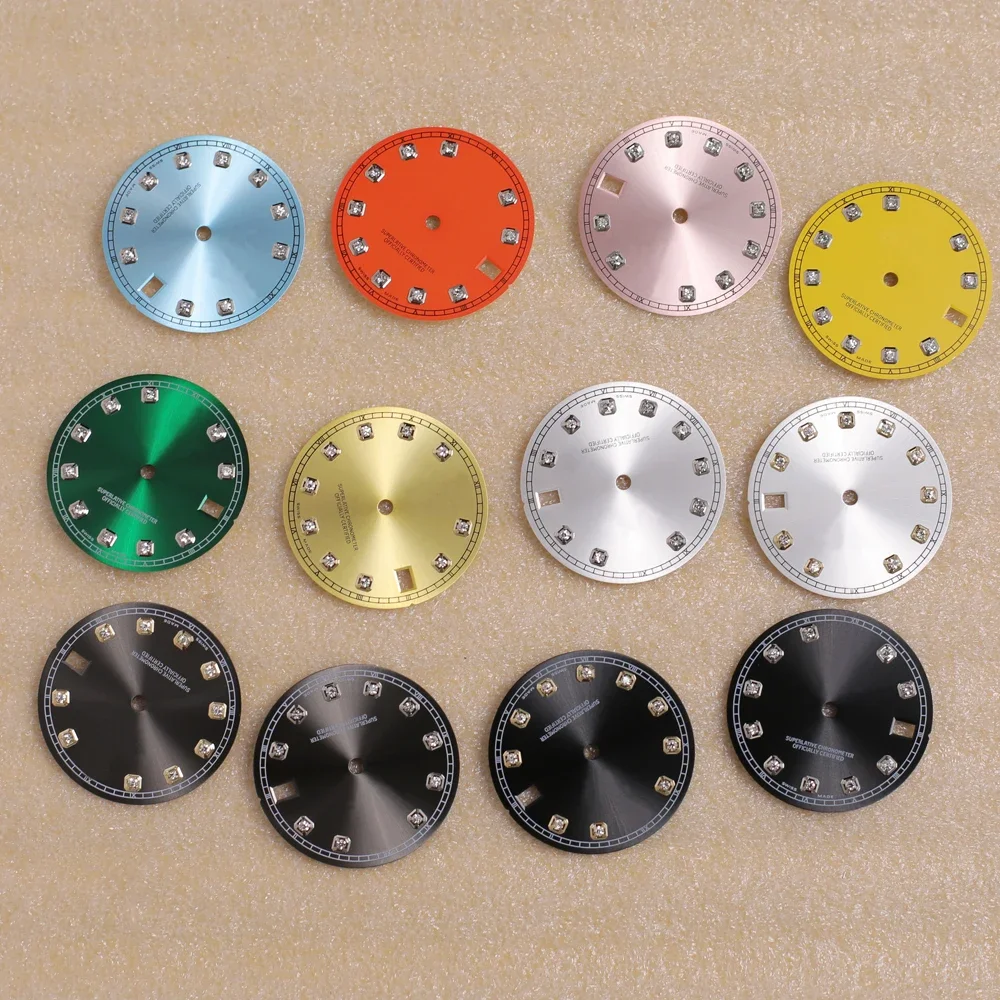 28.5mm Modified r Watch Dials Green Luminous Watch Faces Accessories for NH35 NH36 Movements
28.5mm Modified r Watch Dials Green Luminous Watch Faces Accessories for NH35 NH36 Movements