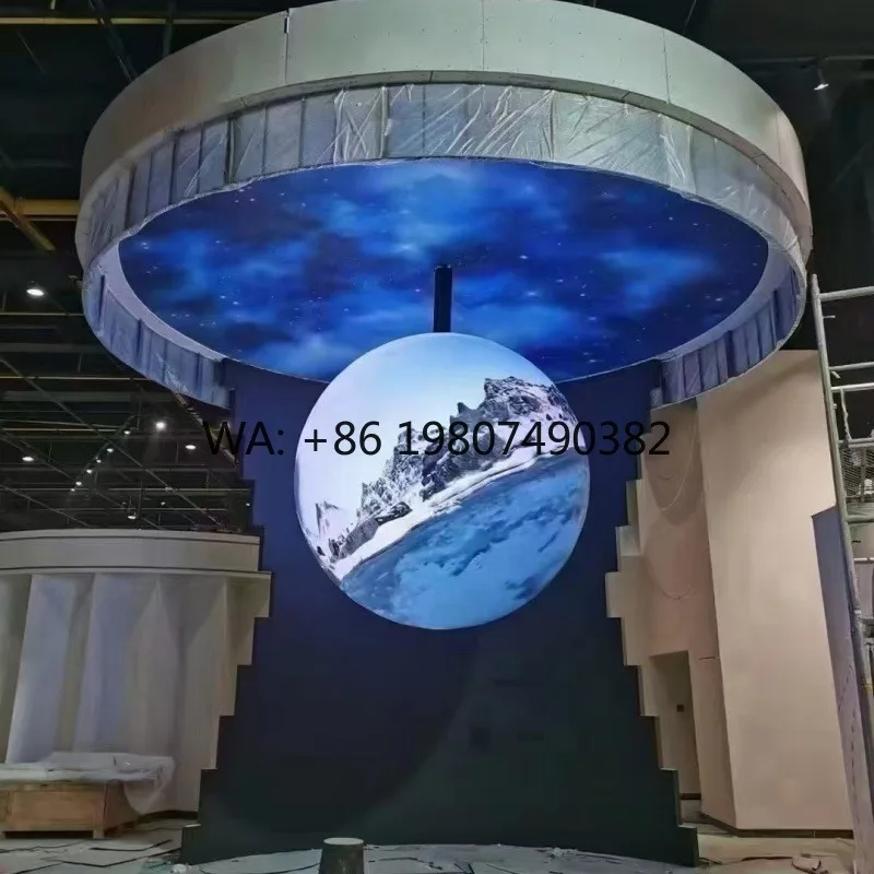 Custom Curved 360 Degree Interactive LED Sphere Screen Wide View Visual Ball Display For Museum Theme Park Scenic Use
Custom Curved 360 Degree Interactive LED Sphere Screen Wide View Visual Ball Display For Museum Theme Park Scenic Use