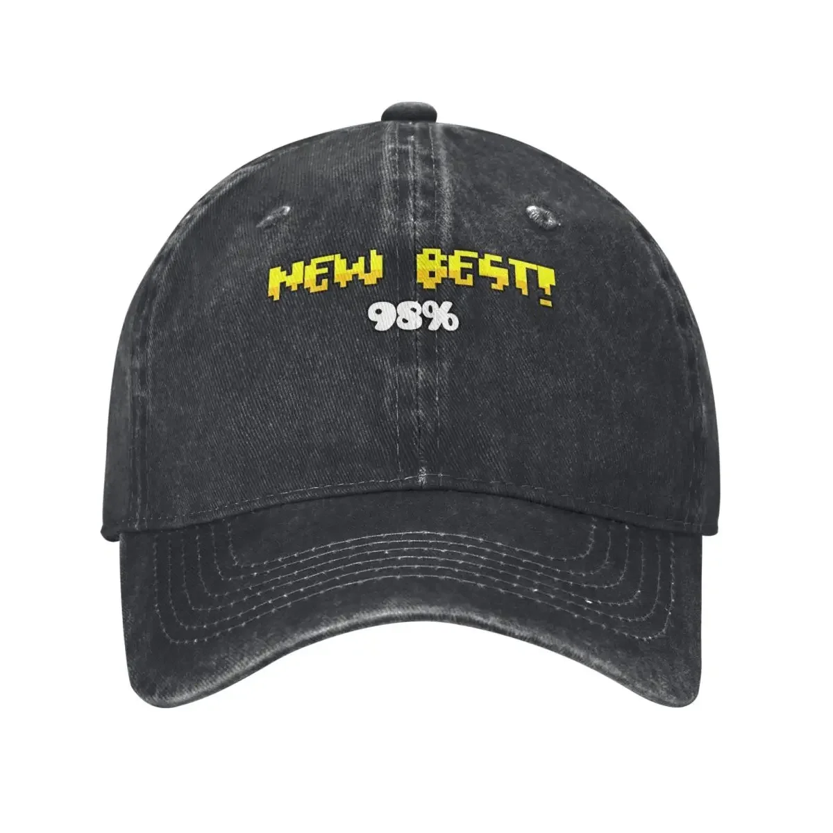 Geometry Dash, Rage 98, Pixelated NEW BEST! 98%, Pixel Lettering denim Hat Durable for All Seasons Hats Baseball Cap
Geometry Dash, Rage 98, Pixelated NEW BEST! 98%, Pixel Lettering denim Hat Durable for All Seasons Hats Baseball Cap