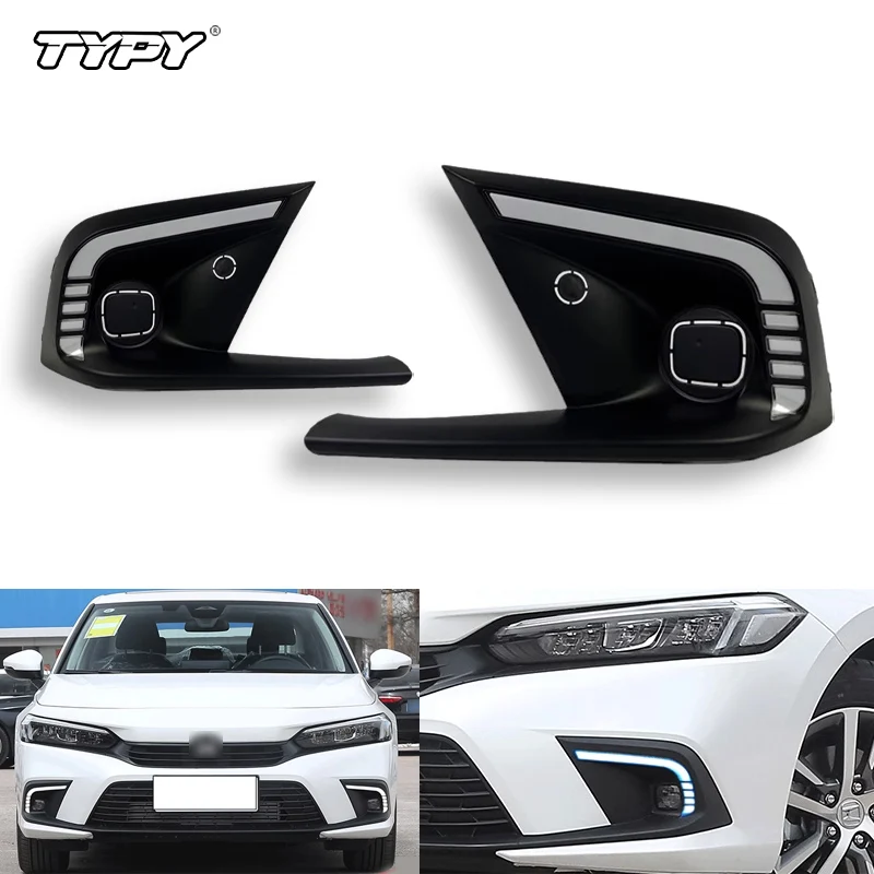 TYPY для Honda CIVIC 11th 2021-2023 2 шт. указатели поворота динамические желтые светодиодные дневные ходовые огни белый DRL в сборе дневного света
TYPY для Honda CIVIC 11th 2021-2023 2 шт. указатели поворота динамические желтые светодиодные дневные ходовые огни белый DRL в сборе дневного света