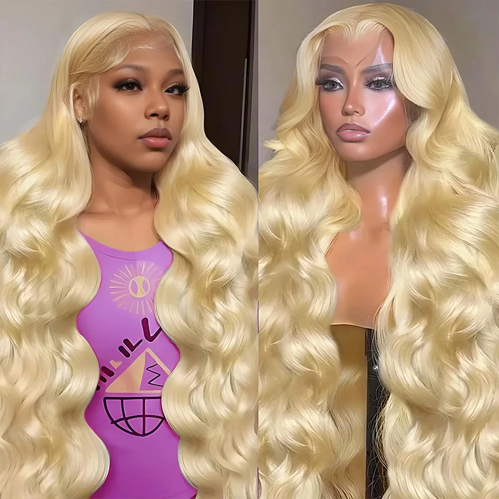 #613 Blonde Body Wave Wig 13x6 HD Lace Frontal 100% Human Hair Wig 18-40 Inch Transparent Lace Closure 220 Density Wig For Women
#613 Blonde Body Wave Wig 13x6 HD Lace Frontal 100% Human Hair Wig 18-40 Inch Transparent Lace Closure 220 Density Wig For Women