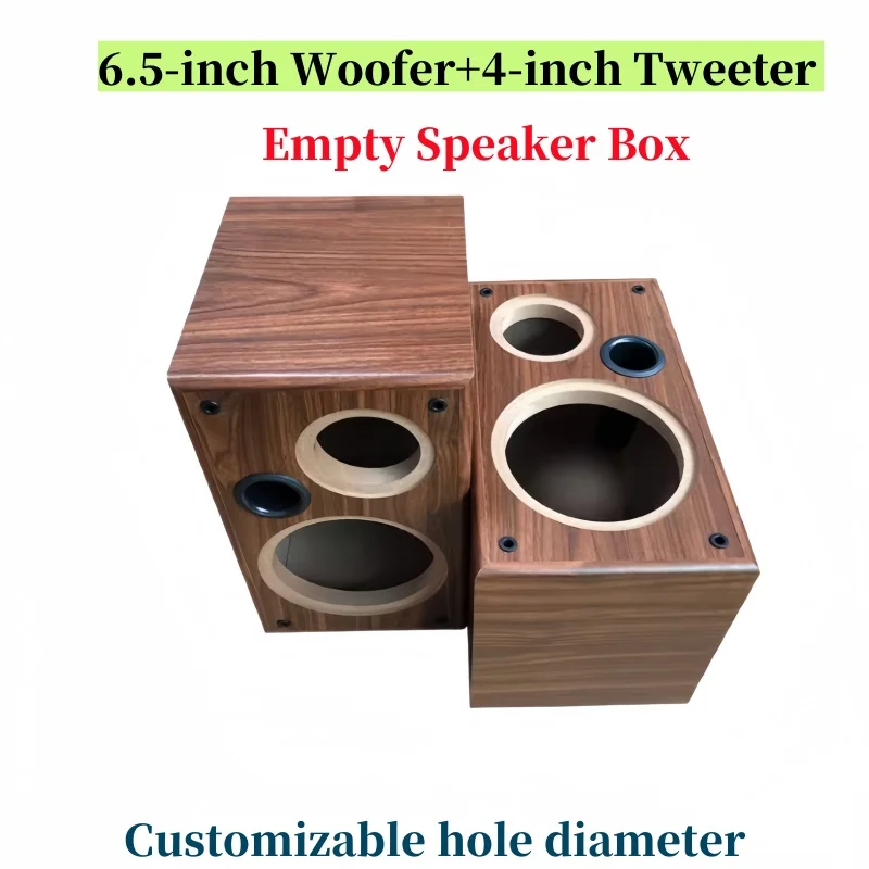 6.5-inch Woofer 4-inch Tweeter Empty Speaker Box,DIY Wooden Speaker Box,Passive Two-way Audio Sound Box,Car/Home Speaker Housing
6.5-inch Woofer 4-inch Tweeter Empty Speaker Box,DIY Wooden Speaker Box,Passive Two-way Audio Sound Box,Car/Home Speaker Housing