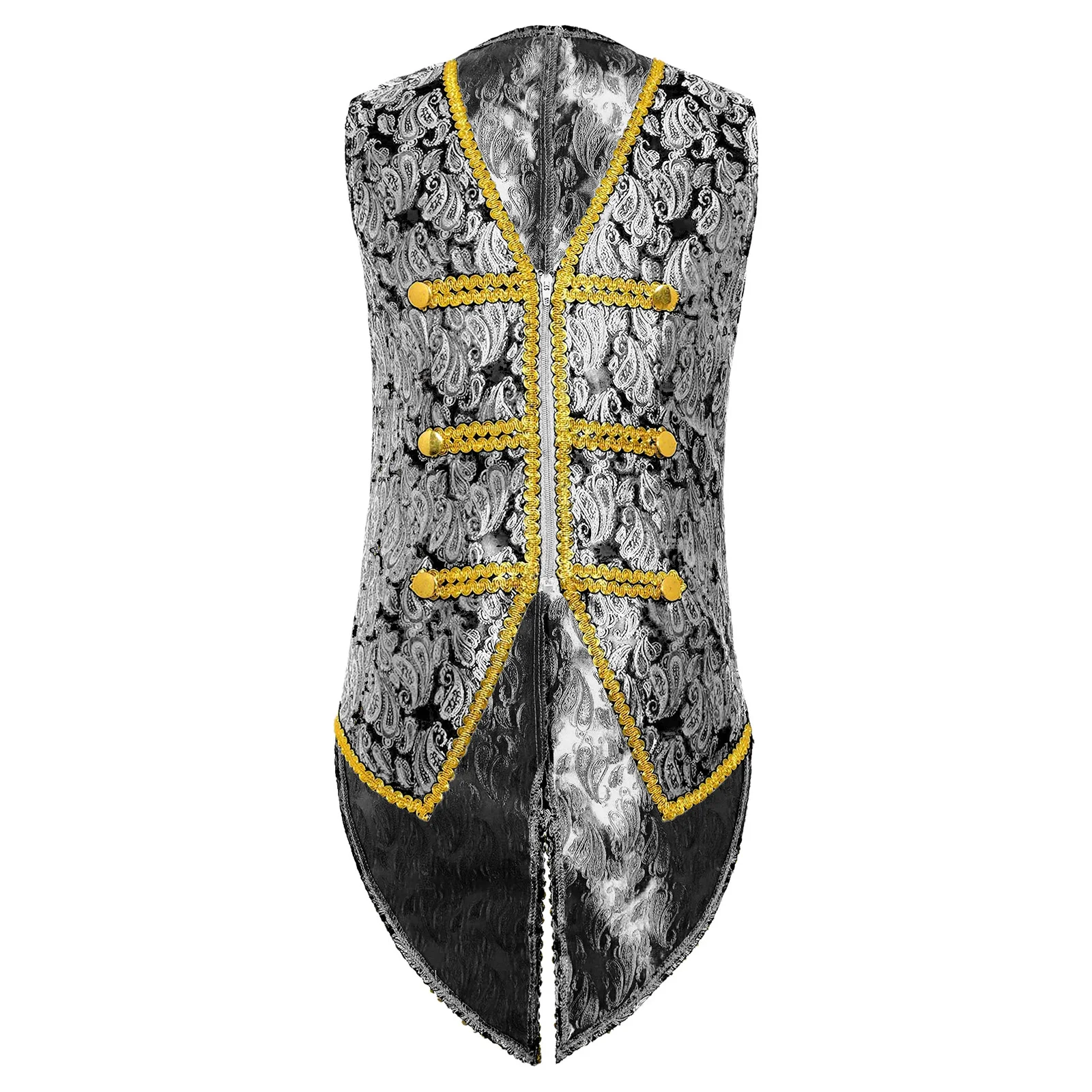 Boys Medieval Renaissance Vest Halloween Costume Gold Trimming Embroidery Tailcoat Victorian Vintage Waistcoat Steampunk Jacket
Boys Medieval Renaissance Vest Halloween Costume Gold Trimming Embroidery Tailcoat Victorian Vintage Waistcoat Steampunk Jacket
