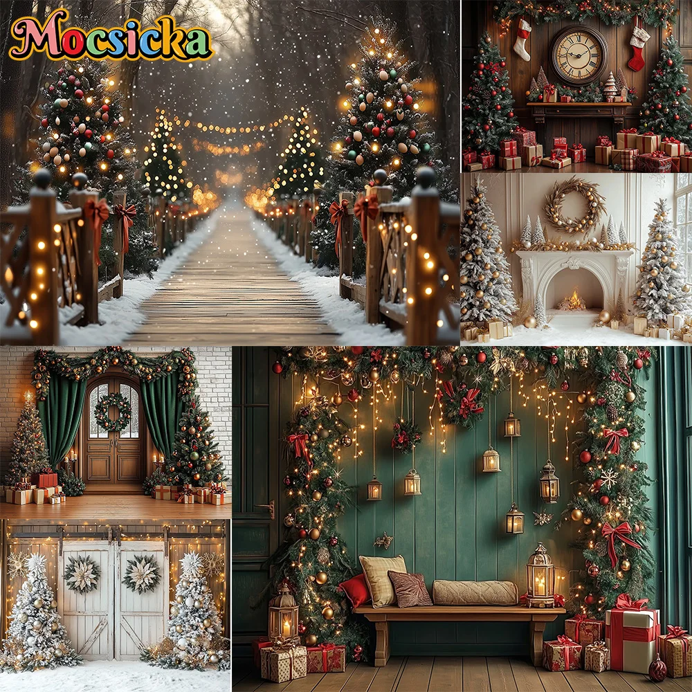 Mocsicka Photography Backdrops Christmas Tree Farm Wreath Decora Family Xmas Holiday Portrait Photo Backgrounds For Photographs
Mocsicka Photography Backdrops Christmas Tree Farm Wreath Decora Family Xmas Holiday Portrait Photo Backgrounds For Photographs
