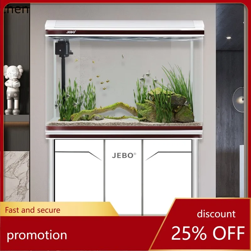 HT goldfish tank aquarium small and medium living room household ecological landscaping desktop water-free with bottom cabinet
HT goldfish tank aquarium small and medium living room household ecological landscaping desktop water-free with bottom cabinet