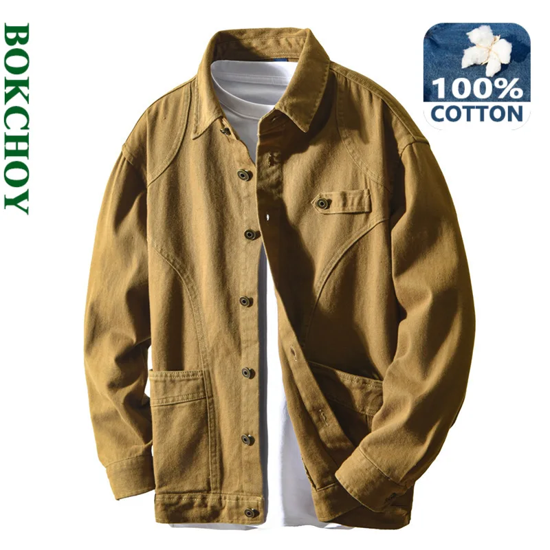 2025 Autumn New Vintage Big Pocket Loose Comfort Jackets for Men 100% Cotton Sense of Layering Streetwear Men Shirts AZ893
2025 Autumn New Vintage Big Pocket Loose Comfort Jackets for Men 100% Cotton Sense of Layering Streetwear Men Shirts AZ893