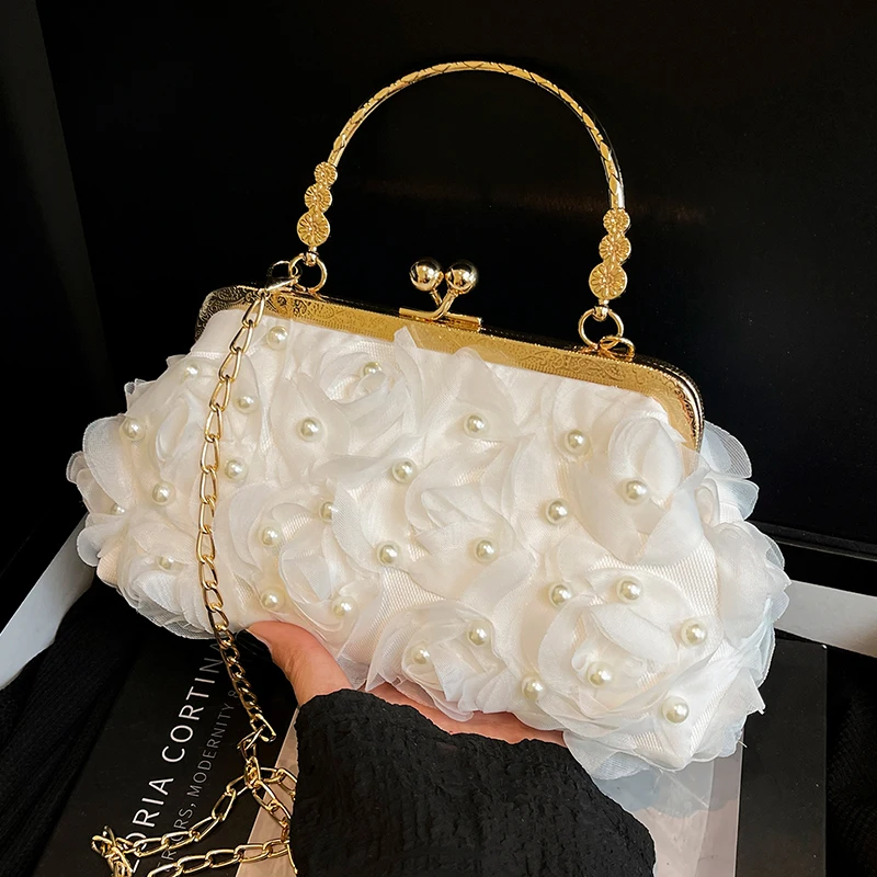 High End Lace Pearl Handbag Women Summer New Korean Fashion Versatile Rectangle Red One Shoulder Bags Beautiful Crossbody Bag
High End Lace Pearl Handbag Women Summer New Korean Fashion Versatile Rectangle Red One Shoulder Bags Beautiful Crossbody Bag