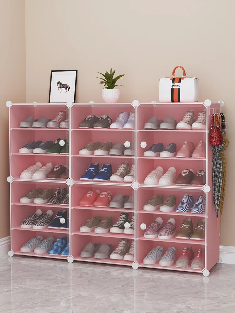 Простой вход, современная спальня, многослойный пыленепроницаемый шкаф на крыльце большой вместимости, розовая полка для обуви.
Простой вход, современная спальня, многослойный пыленепроницаемый шкаф на крыльце большой вместимости, розовая полка для обуви.