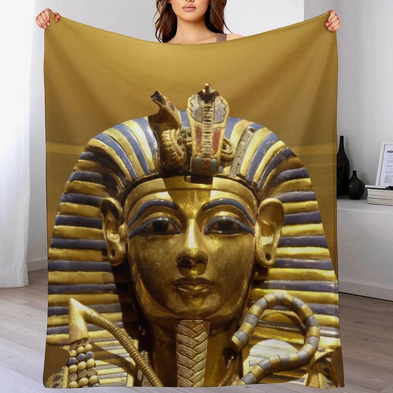 Egypt King Tut Throw Blanket Easy Care Comfortable Blanket for Couch
Egypt King Tut Throw Blanket Easy Care Comfortable Blanket for Couch