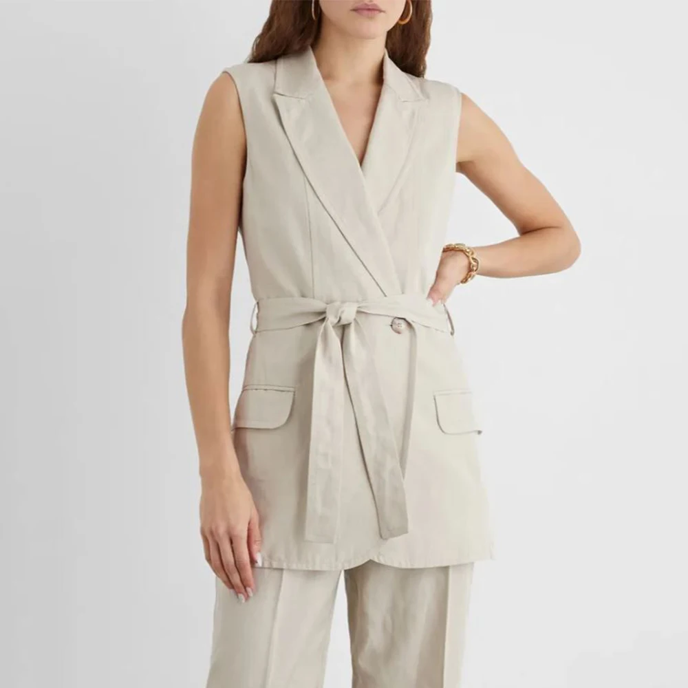 Lace Elegant Suits for Women Loose Elegant Women's Sets Flat Collar 2 Pieces Set Sleeveless Jacket Vest Pants Double Breasted
Lace Elegant Suits for Women Loose Elegant Women's Sets Flat Collar 2 Pieces Set Sleeveless Jacket Vest Pants Double Breasted