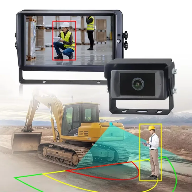 AI 1080P Reverse Camera System Human Vehicle Detection Anti-Collision Warning Monitor for Forklift Heavy Truck Excavator
AI 1080P Reverse Camera System Human Vehicle Detection Anti-Collision Warning Monitor for Forklift Heavy Truck Excavator