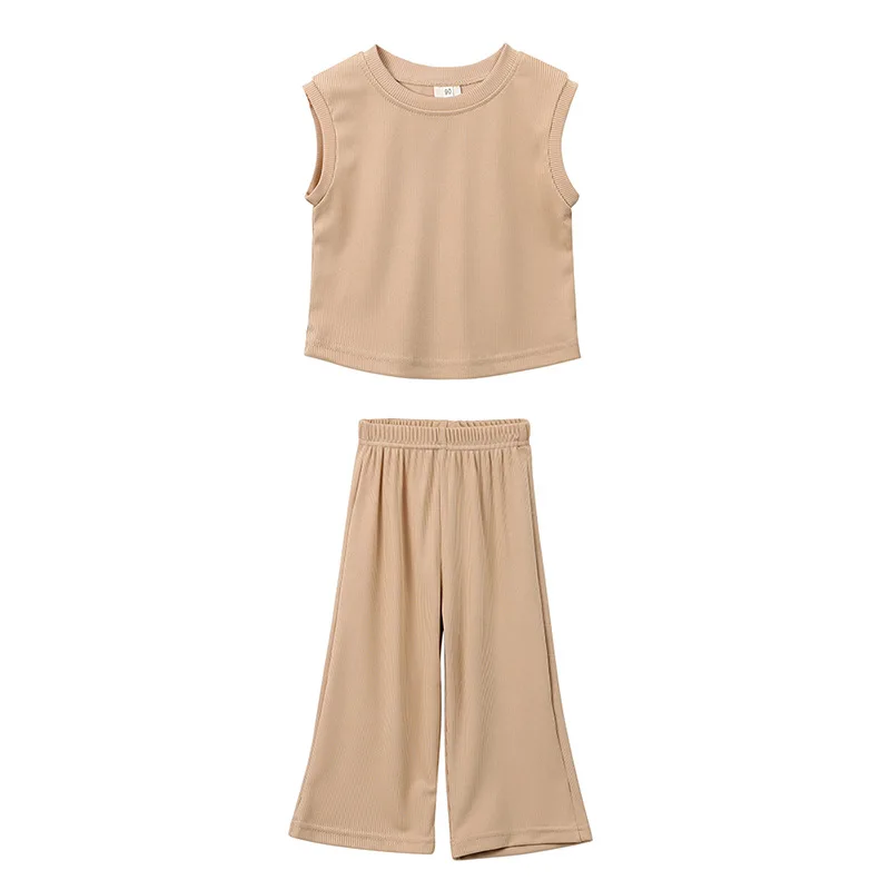 Summer Toddler Baby Girl 2Pcs Set Clothes Loose Sleeveless Tank Top with Trousers Suits Kids Girl Outfits 1-8 Years
Summer Toddler Baby Girl 2Pcs Set Clothes Loose Sleeveless Tank Top with Trousers Suits Kids Girl Outfits 1-8 Years