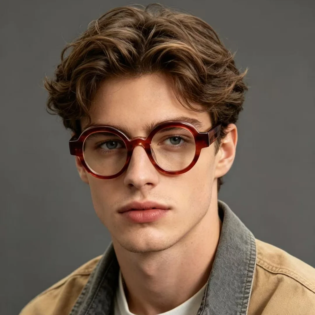 Retro Acetate Eyeglasses Frames Round Glasses Frame Hand Made Eyeglasses Good Quality Glasses for Man Woman
Retro Acetate Eyeglasses Frames Round Glasses Frame Hand Made Eyeglasses Good Quality Glasses for Man Woman
