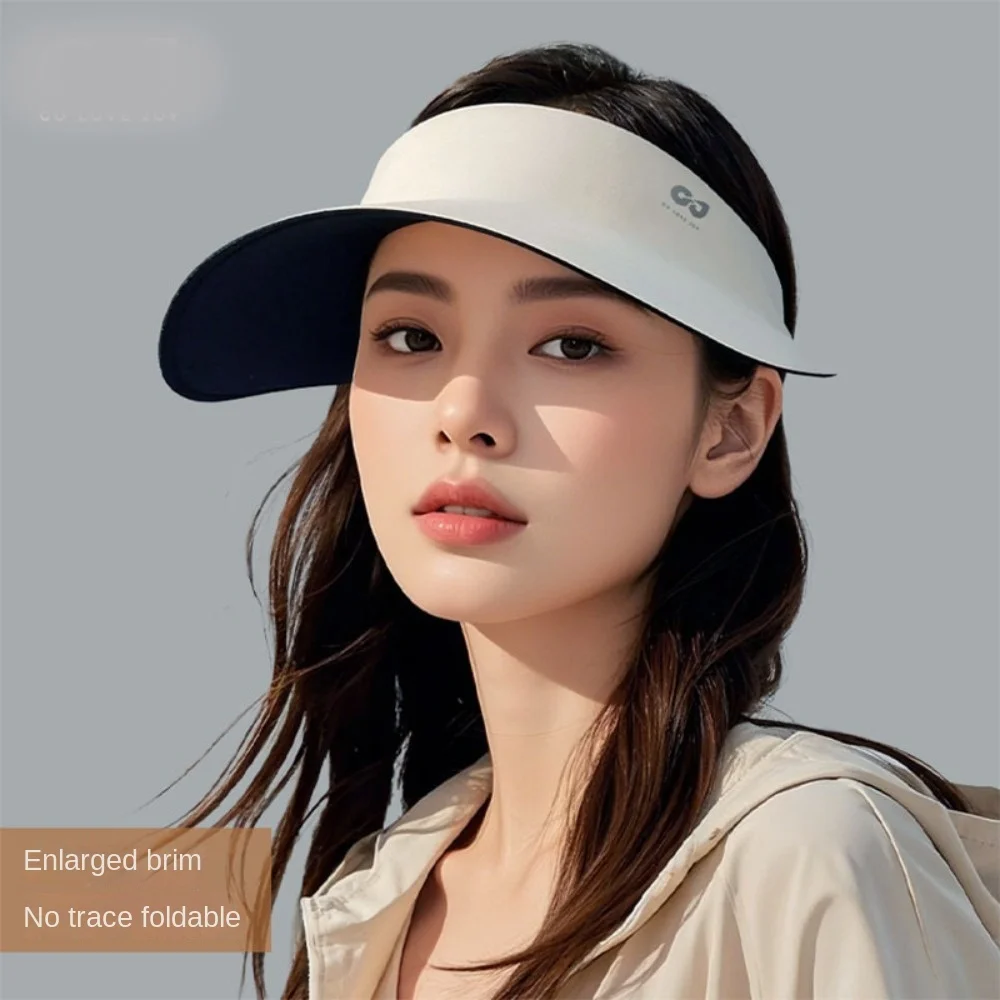 Fashion UV Protection Empty Top Cap Large Brim Sun Visor Summer Sun Hat Sun Protection Ice Silk Sunscreen Hat Travel
Fashion UV Protection Empty Top Cap Large Brim Sun Visor Summer Sun Hat Sun Protection Ice Silk Sunscreen Hat Travel