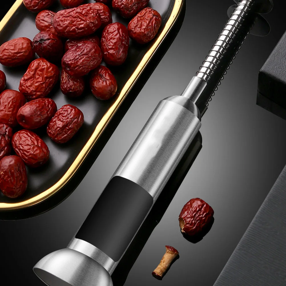 Red Date Remover Stainless Steel Fruit Core Removing Tool Kitchen Gadget Home Restaurant Dessert Shop Silver Ergonomic 
Red Date Remover Stainless Steel Fruit Core Removing Tool Kitchen Gadget Home Restaurant Dessert Shop Silver Ergonomic
