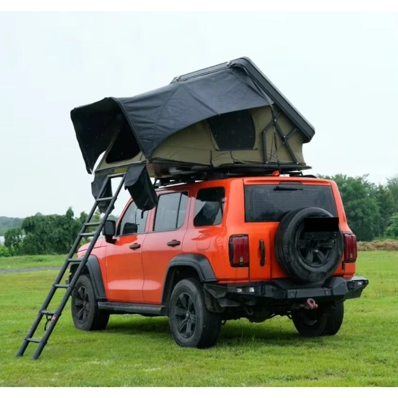 Soundproof Aluminum Shell Rooftop Tent With Thick Fabric Rooftop Tent Suit for Noisy Area Camping Adventures
Soundproof Aluminum Shell Rooftop Tent With Thick Fabric Rooftop Tent Suit for Noisy Area Camping Adventures