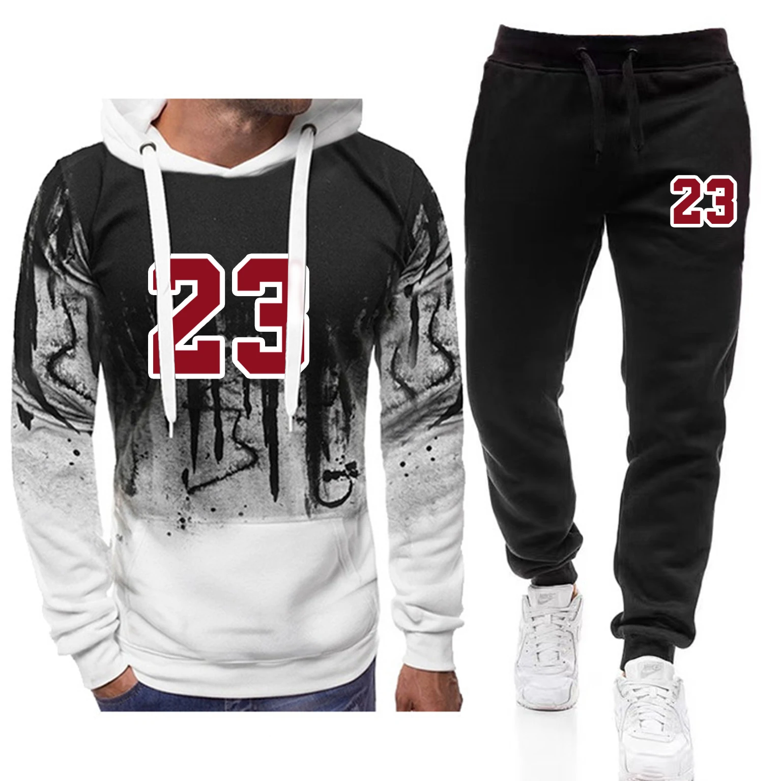 Men Customized logo Plush Tracksuit Hoodies Casual Sweatpants Sports fashion Jogging SetsInk splashed print Male Keep warm Sets
Men Customized logo Plush Tracksuit Hoodies Casual Sweatpants Sports fashion Jogging SetsInk splashed print Male Keep warm Sets
