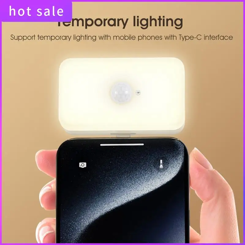 PIR Night Light Intelligent Human Body Sensor Lamp Home Aisle Cabinet Bedroom Typec Plug-In LED Bedside Night Light-B Durable
PIR Night Light Intelligent Human Body Sensor Lamp Home Aisle Cabinet Bedroom Typec Plug-In LED Bedside Night Light-B Durable