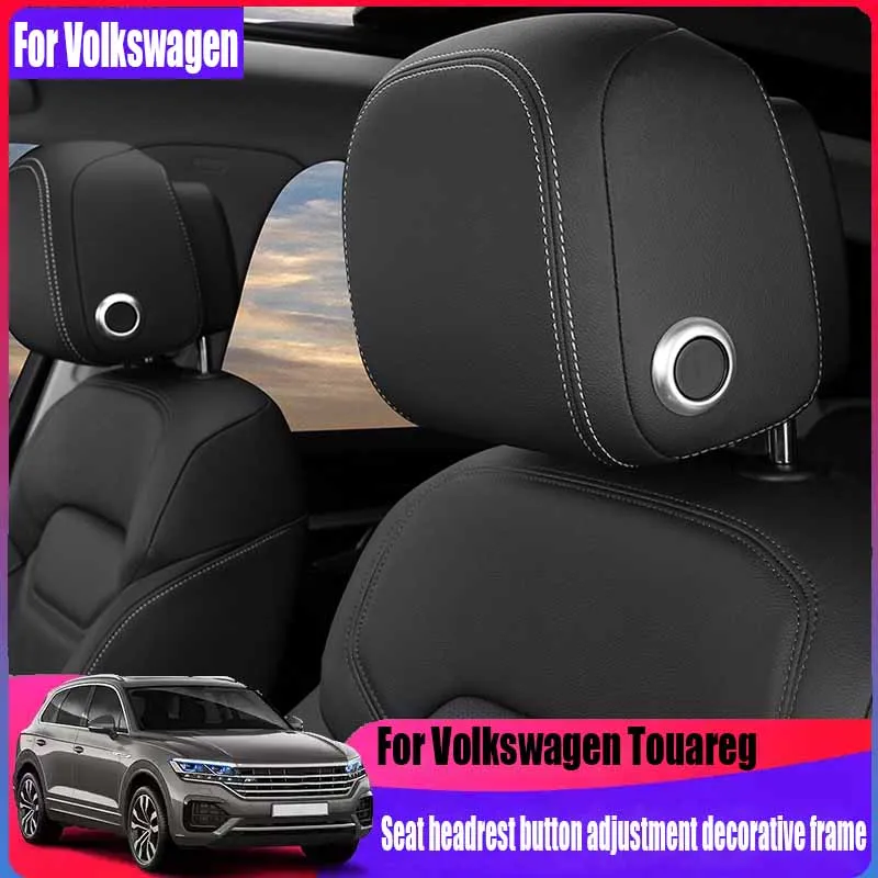 Для Volkswagen Touareg MK3 2019-2024 передний ряд, кнопка регулировки подголовника, декоративная рамка, принадлежности для украшения интерьера автомобиля
Для Volkswagen Touareg MK3 2019-2024 передний ряд, кнопка регулировки подголовника, декоративная рамка, принадлежности для украшения интерьера автомобиля